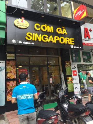 Lắp đặt hệ thống WiFi cho chuỗi nhà hàng 3AE - Cơm Gà Singapore 116 Văn Cao