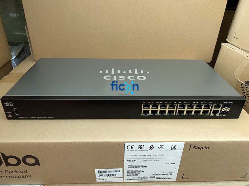 Cisco SG250-18-K9-EU | Thiết bị chia mạng Switch hàng Nhập Khẩu