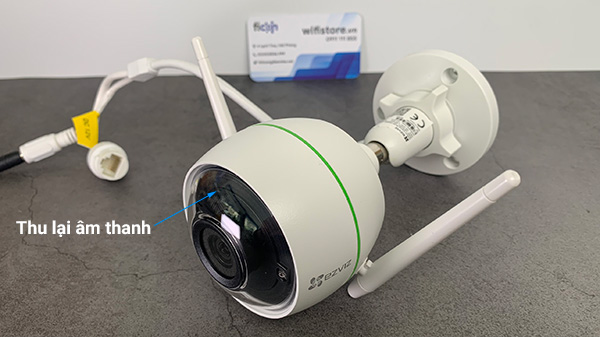 Camera Ezviz C3WN - 2MP ngoài trời, 2 anten WiFi, ghi âm thanh