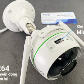 Camera Ezviz C3WN - 2MP ngoài trời, 2 anten WiFi, ghi âm thanh