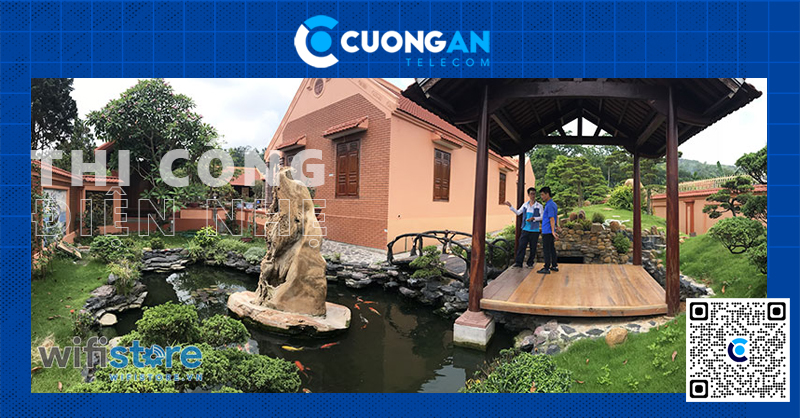 Thi công hệ thống điện nhẹ biệt thự rộng 1000m2 tại Hải Phòng gồm Camera, WiFi chuyên dụng