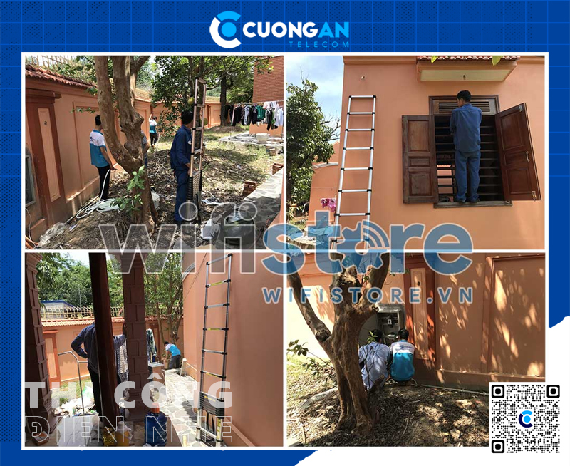 Thi công hệ thống điện nhẹ biệt thự rộng 1000m2 tại Hải Phòng gồm Camera, WiFi chuyên dụng