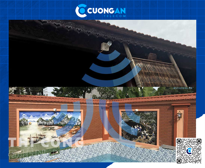 Thi công hệ thống điện nhẹ biệt thự rộng 1000m2 tại Hải Phòng gồm Camera, WiFi chuyên dụng