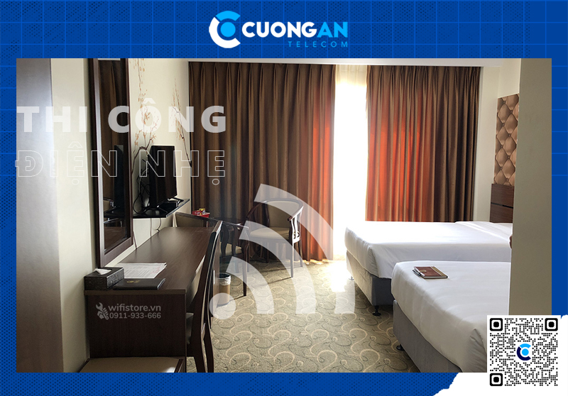 Thi công hệ thống WiFi cho khách sạn 3MG quy mô 70 phòng và 2 hội trường