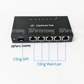 Ubiquiti EdgeRouter X SFP | Router chịu tải 150user, 4 Wan/1 Lan Gigabit, 1 quang SFP
