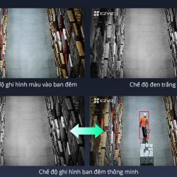 Camera Ezviz C3N có 3 chế độ ghi hình vào ban đêm