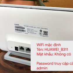 Hướng dẫn cài đặt bộ phát wifi di động 4G Huawei B311-855