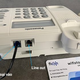 Điện thoại Analog Panasonic KX-TS560MX có 1 line vào và 1 line ra