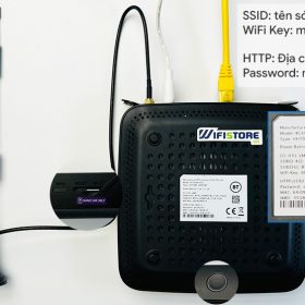 WiFi 4G Alcatel HH70 - 300Mbps, 2Lan/anten, tải 64users