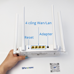 Tenda AC5S Bộ phát kích sóng WiFi tốc độ 1167Mbps, 4anten 6dBi