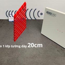 Totolink A830r xuyên 1 lớp tường dày 20cm