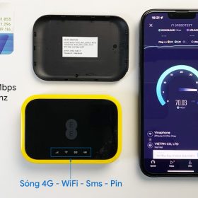 WiFi 4G Alcatel EE120 siêu tốc 600Mbps, pin 4300mAh kiêm sạc dự phòng
