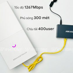 Grandstream GWN7600LR - WiFi outdoor phát xa 300m, tải 400user