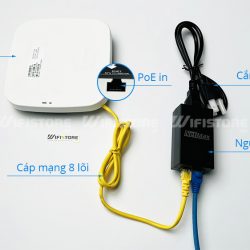 WiFi ốp trần Aruba Instant On AP11 1167Mbps, Tải 50user, Cổng PoE chuẩn Gigabit