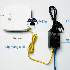 WiFi ốp trần Aruba Instant On AP11 1167Mbps, Tải 50user, Cổng PoE chuẩn Gigabit