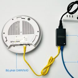 Grandstream GWN7610, WiFi ốp trần 1750Mbps, Tải 150 thiết bị