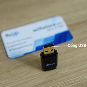 USB thu WiFi TPlink AC600 2 băng tần 2.4/5.0Ghz t2u, lắp cho PC và thiết bị không card wifi