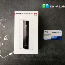 WiFi 5G Huawei E6878-370 kết nối 32 thiết bị