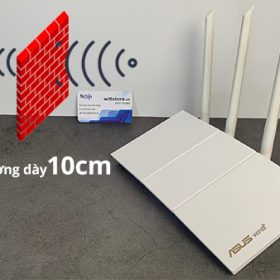 WiFi Asus xuyên tường 2 lớp dày 10cm