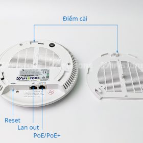 Grandstream GWN7605 WiFi ốp trần 1167Mbps, Tải 100user, Cổng PoE chuẩn Gigabit