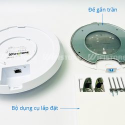 Ubiquiti UniFi U6-LR (WiFi 6) | Wifi ốp trần 3000Mbps, tải 300user