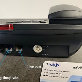 Điện thoại Analog Nippon NP1405 có 1 line vào và 1 line ra