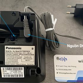 Điện thoại Analog Panasonic KX-TGD312CX 1 line vào và nguồn DC