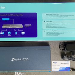 Switch TP-Link TL-SG116 tất cả phụ kiện