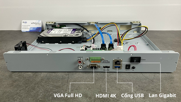 Hikvision DS-7632NI-K2 cổng kết nối