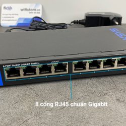 Linksys LGS308 cổng kết nối