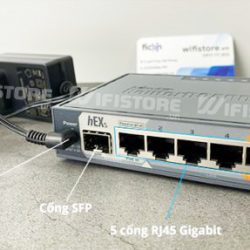 Mikrotik HEX S | Router chịu tải 100user, 5 Wan/Lan Gigabit, 1 SFP