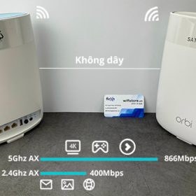 Netgear Satellite Orbi Tri-band RBK53 tốc độ
