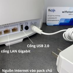 Netgear Satellite Orbi Tri-band RBK53 cổng kết nối
