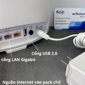 Netgear Satellite Orbi Tri-band RBK53 cổng kết nối
