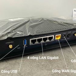 Netgear Nighthawk AX6 AX5400 cổng kết nối