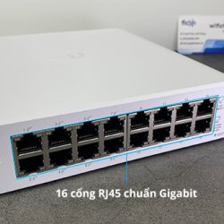 Switch Ubiquiti unifi usw lite 6 POE cổng kết nối