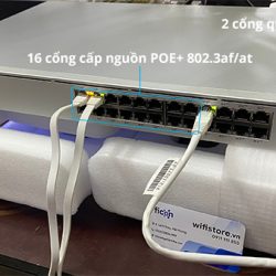 Switch UniFi Pro 24 port PoE 2 cổng quang