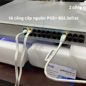 Switch UniFi Pro 24 port PoE 2 cổng quang