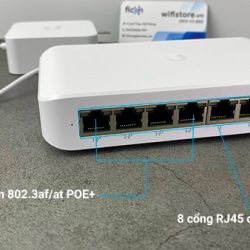 UniFi Switch Lite 8 PoE cổng kết nối