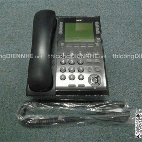 Điện thoại IP NEC IP7WW-8IPLD-C1 TEL hỗ trợ 1 tài khoản SIP, màn hình hiển thị LCD 6 dòng