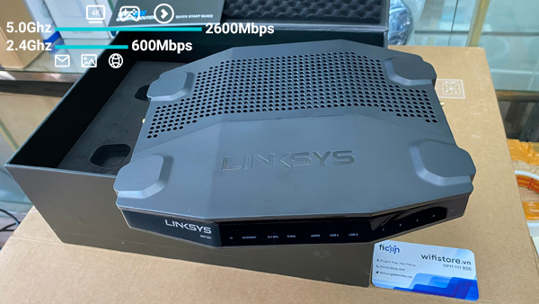 Router WiFi Gaming Linksys WRT32X băng tần kép
