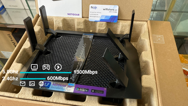 Router phát WiFi NetGear NightHawk X6 3 băng tần