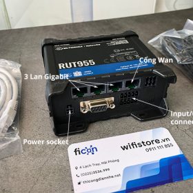 WiFi 4G Teltonika RUT955 có 3 Lan , 1 Wan