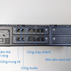 Tổng đài NEC SL2100 – Cấu hình 3 trung kế & 8 máy nhánh hỗn hợp (Analog và Digital).