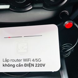 Đổi nguồn tẩu 12V-2A cho WIFI di động 3/4/5G, không tháo xe