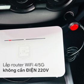 Đổi nguồn tẩu 12V-2A cho WIFI di động 3/4/5G, không tháo xe