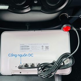 Đổi nguồn tẩu 12V-2A cho WIFI di động 3/4/5G, không tháo xe