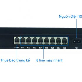 Tổng đài Excelltel Pabx - Cấu hình 1 trung kế & 8 máy nhánh