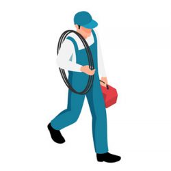 Nhân công đi cáp