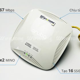 Aruba IAP/AP205 WiFi ốp trần 1167 Mbps, Tải 100user, PoE